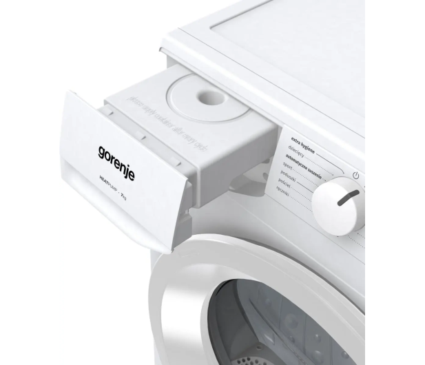ZESTAW Gorenje Suszarka D2HNE7E+Pralka WNHEI72SAS+Łącznik SKHNE70W - 1551485 - zdjęcie 4